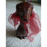 Dog Decanter Carafe Leather Wrapped decorated Bottle Wine, Olive Oil etc ITALY   123299002635